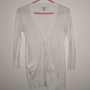 Mossimo White Cardigan